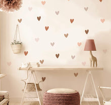 Load image into Gallery viewer, Multi Color Hearts Wall Stickers
