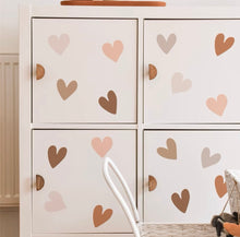 Load image into Gallery viewer, Multi Color Hearts Wall Stickers
