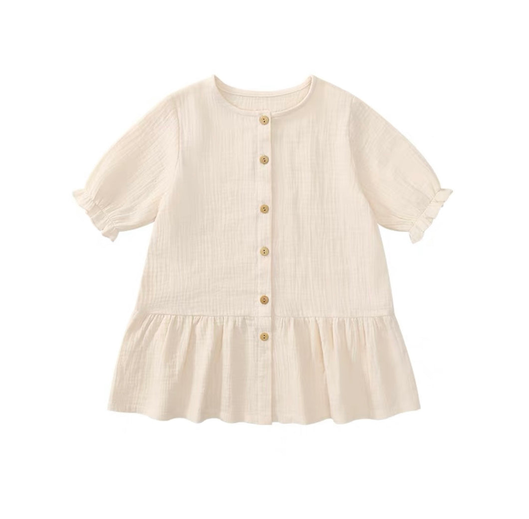 Oats Muslin Cotton Dress