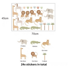 Load image into Gallery viewer, Safari Animals Wall Decals
